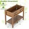 Elevated Planter Box with Drainage Poly Wood Raised Garden Bed for Vegetables and Herbs